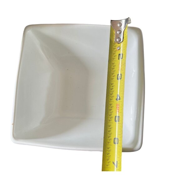 Coventry Square Bowls in the Riley Pattern set of 4 white with red flowers and b - Picture 8 of 8